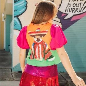 Queen of Sparkles Sequin Sombrero Top